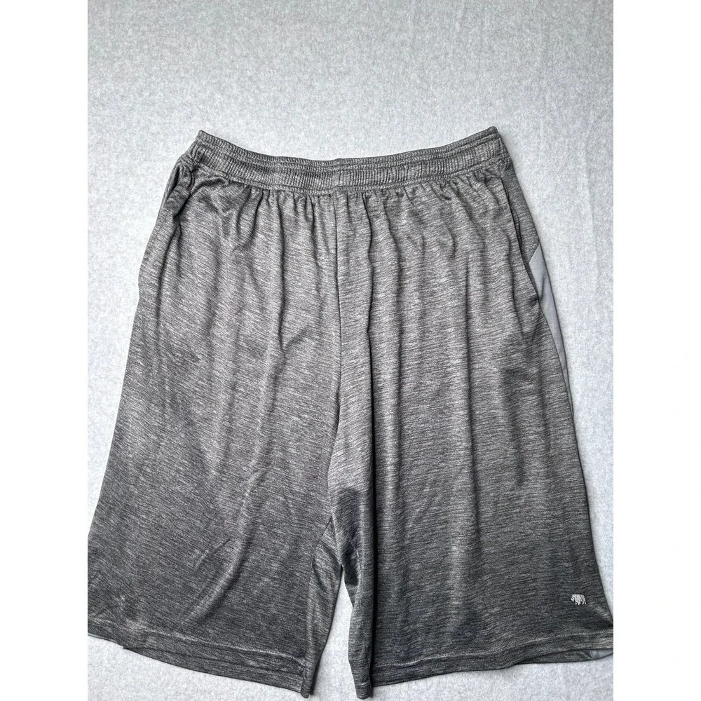 Buffalo Outdoors Mens 2XL Athletic Shorts Gray Mesh Gym Pockets